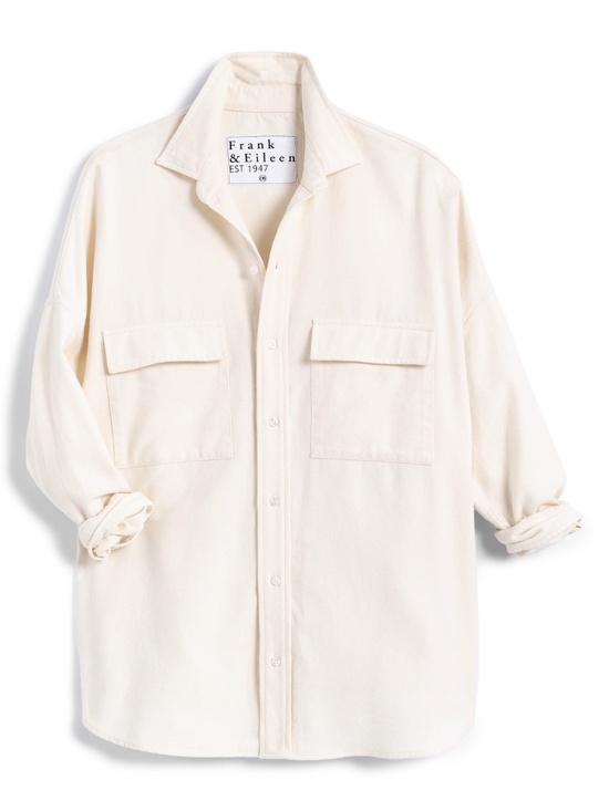 Frank & Eileen Tops - Frank & Eileen McLoghlin Utility Shirt in Vintage White Flannel